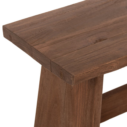 Side Table/stool Hm7901 Mixed Wood In Natural Color 40x25x29,5hcm.