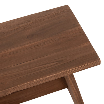 Side Table/stool Hm7901 Mixed Wood In Natural Color 40x25x29,5hcm.