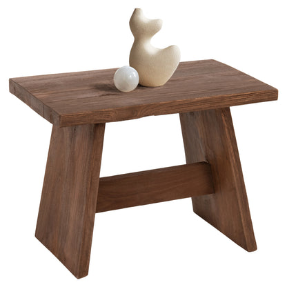 Side Table/stool Hm7901 Mixed Wood In Natural Color 40x25x29,5hcm.