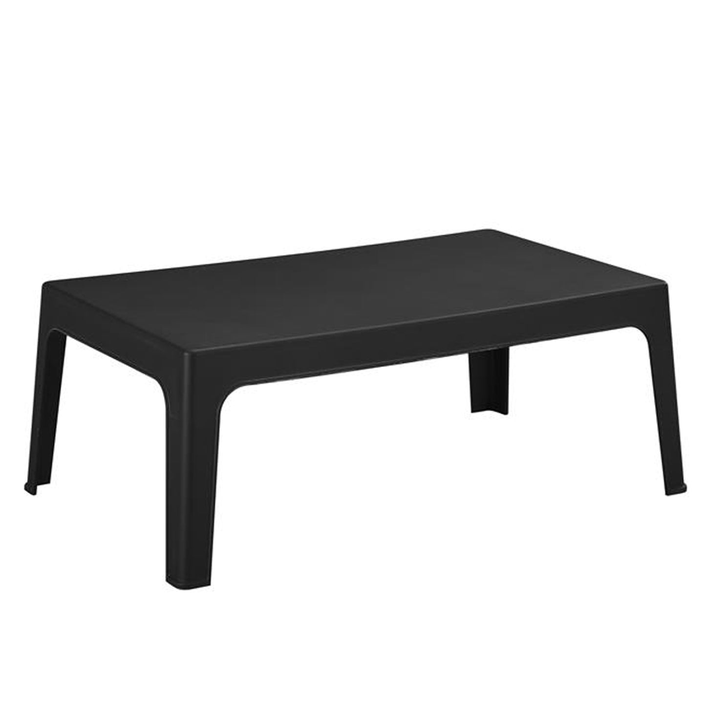 Rectangular Coffee Table Sleek Hm6367.02 Polypropylene In Black 105x64x40hcm.