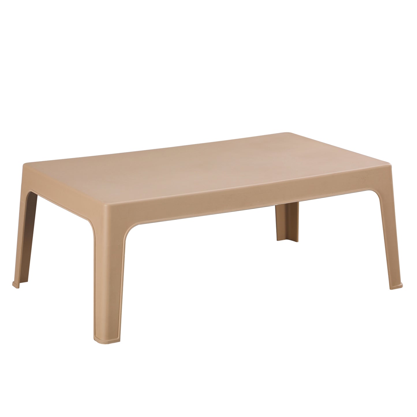 Rectangular Coffee Table Sleek Hm6367.03 Polypropylene In Cappuccino 105x64x40hcm.
