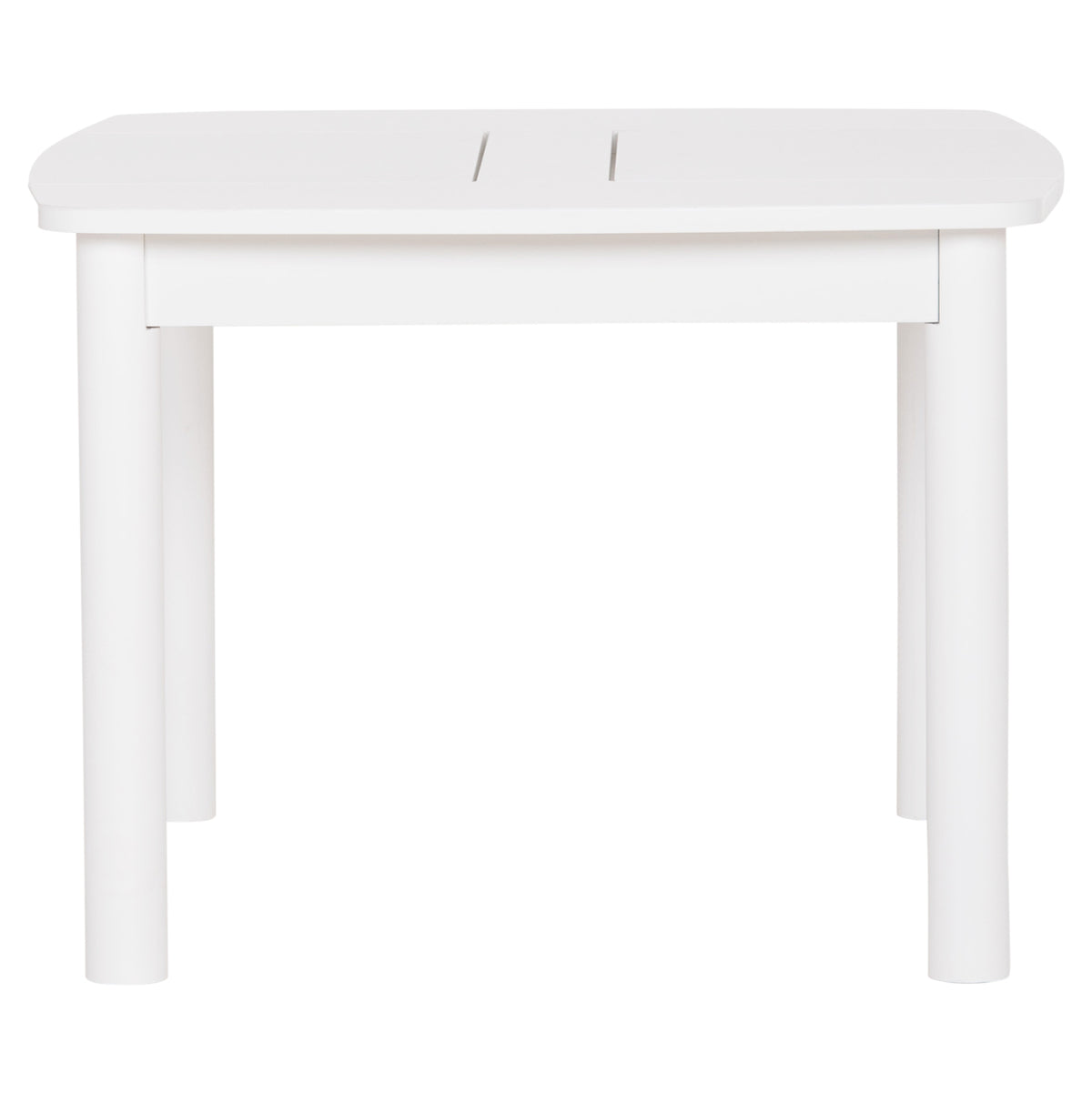 Kids' Table With Storage Space Ricki Hm18339.03 Mdf & Birch Wood In White 65x65x47hcm.