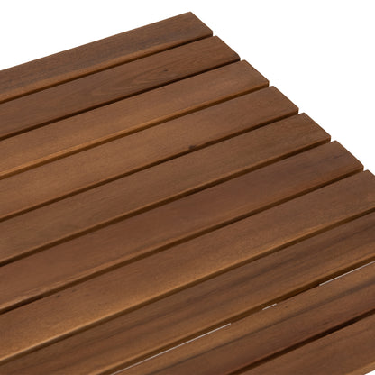 Beach Side Table Foldable Endo Hm6529 Acacia Wood--natural Color 45x45x45hcm.