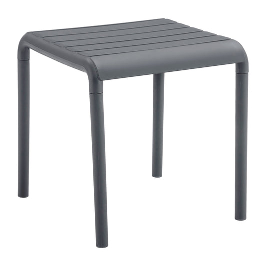 Outdoor Square Coffee Table Korver Hm6335.03 Polypropylene In Grey 45x45x47hcm.