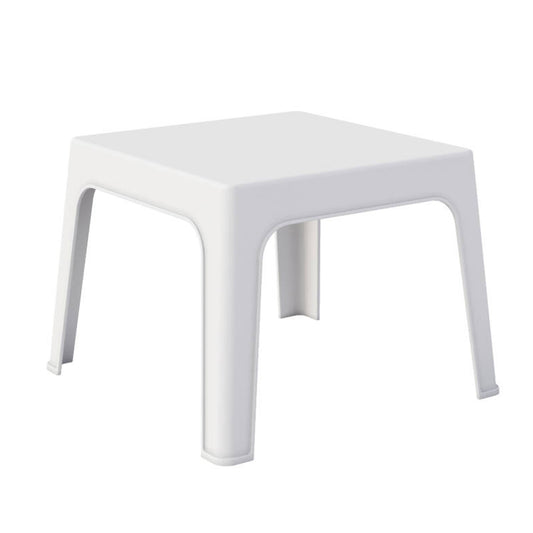 Square Coffee Table Sleek Hm6371.01 Polypropylene In White 56x56x40hcm.