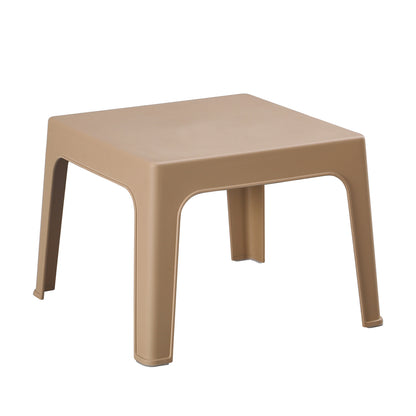 Square Coffee Table Sleek Hm6371.03 Polypropylene In Cappuccino 56x56x40hcm.