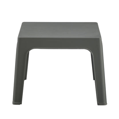 Square Coffee Table Sleek Hm6371.05 Polypropylene In Dark Olive 56x56x40hcm.