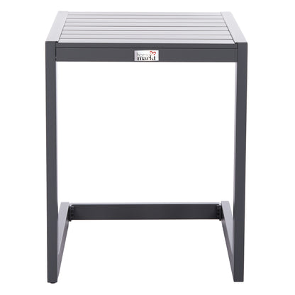Sunlounger Side Table Belling Hm6274.03 Aluminum In Dark Grey 42x43x53hcm.