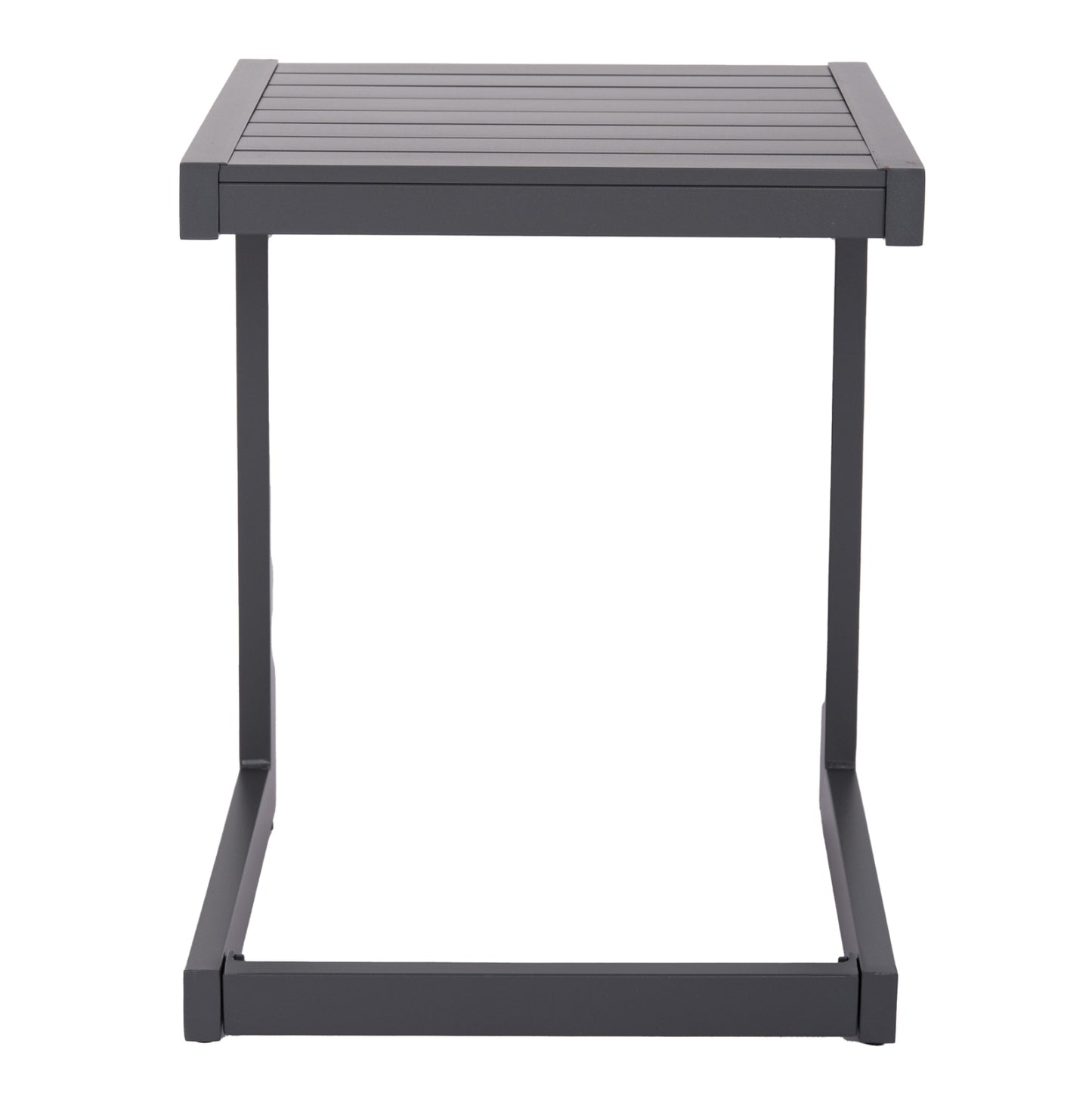 Sunlounger Side Table Belling Hm6274.03 Aluminum In Dark Grey 42x43x53hcm.
