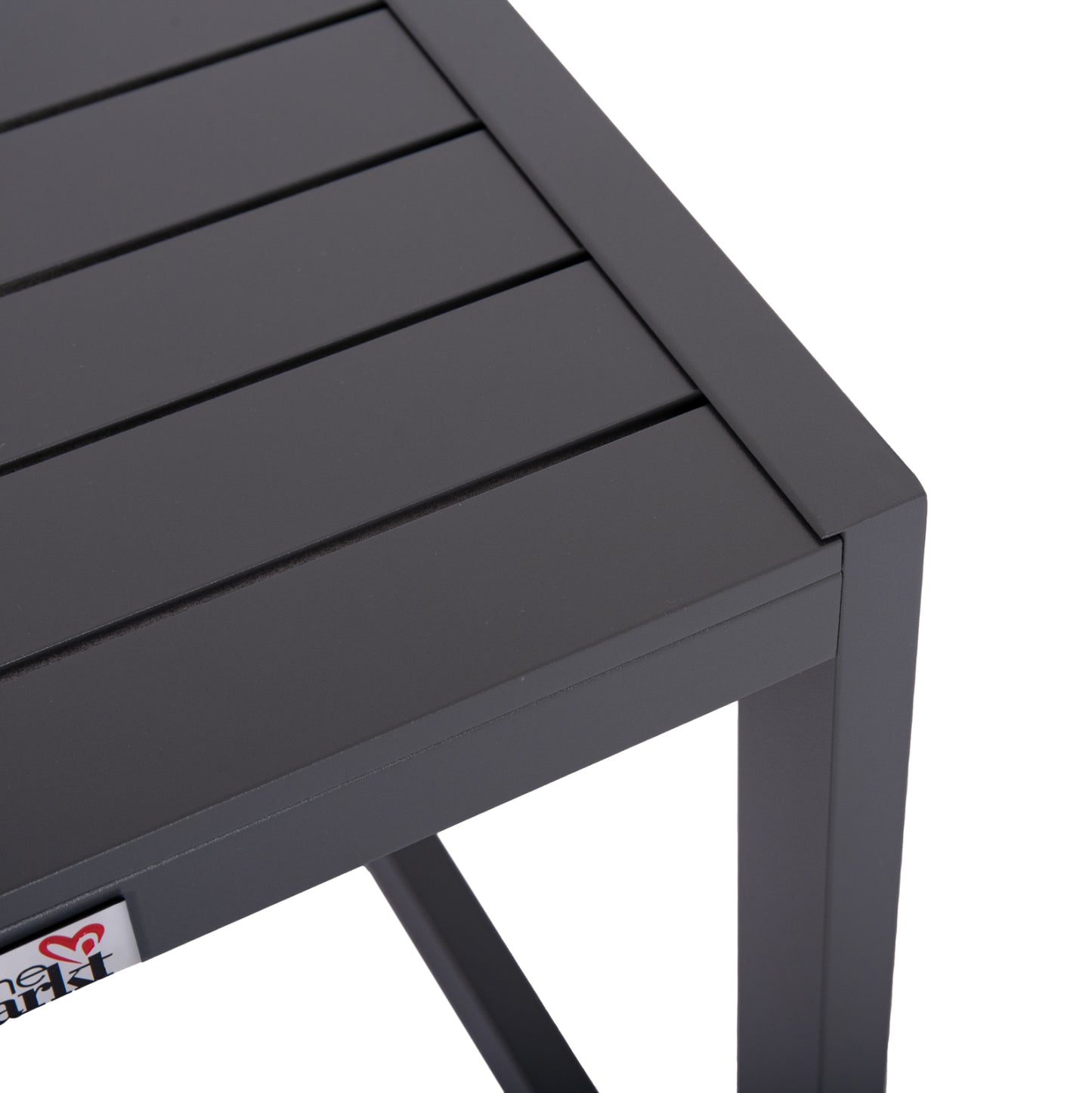 Sunlounger Side Table Belling Hm6274.03 Aluminum In Dark Grey 42x43x53hcm.