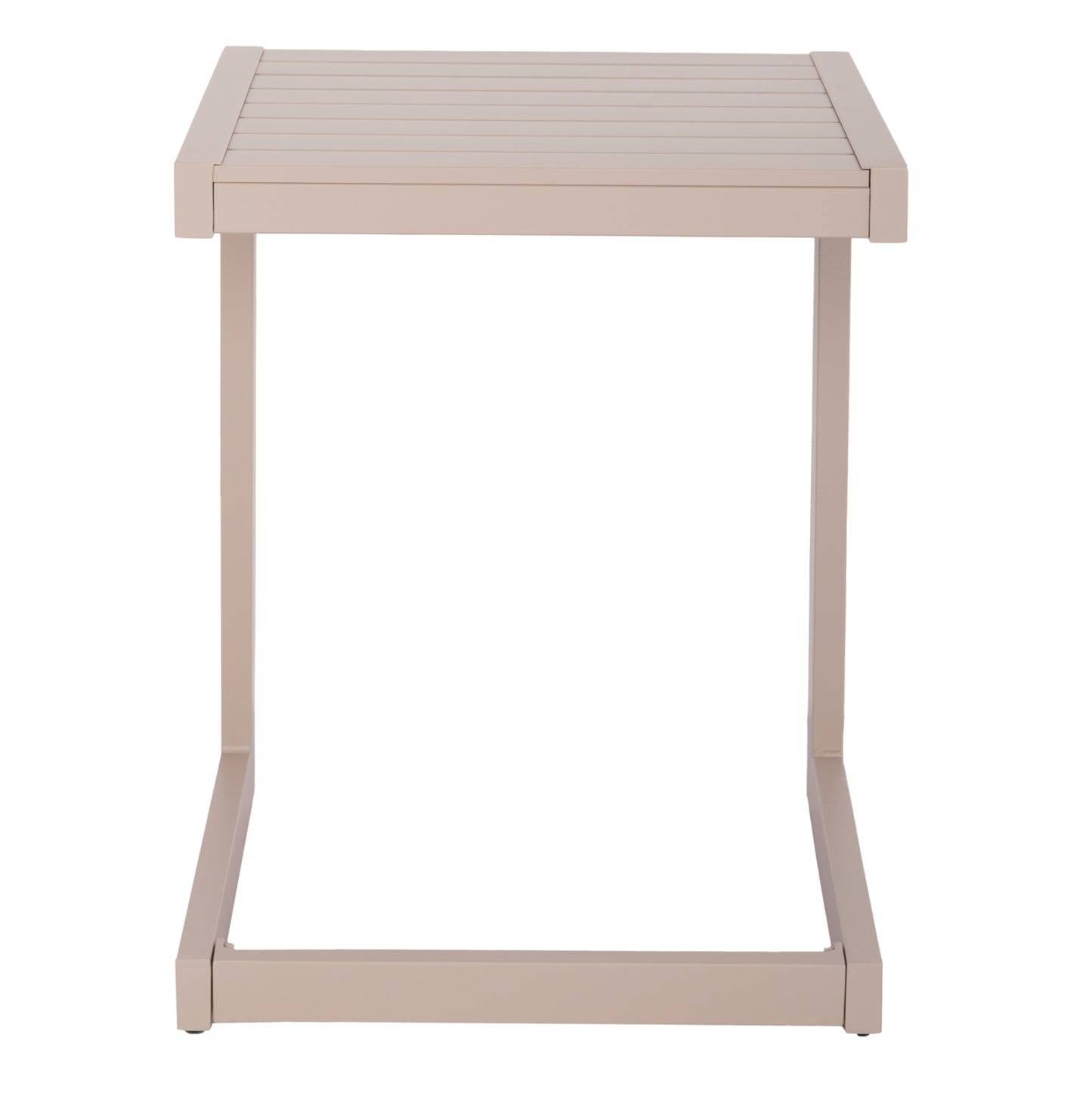Sunlounger Side Table Belling Hm6274.04 Aluminum In Champagne Color 42x43x53hcm.