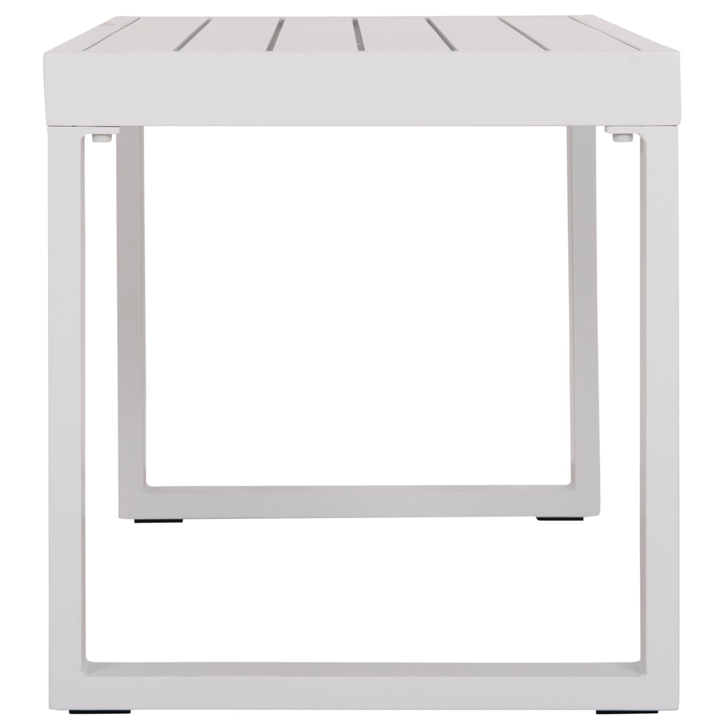 Sunlounger Side Table Sentry Hm6275.01 Aluminum In White 87x43,5x45hcm.