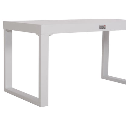 Sunlounger Side Table Sentry Hm6275.01 Aluminum In White 87x43,5x45hcm.