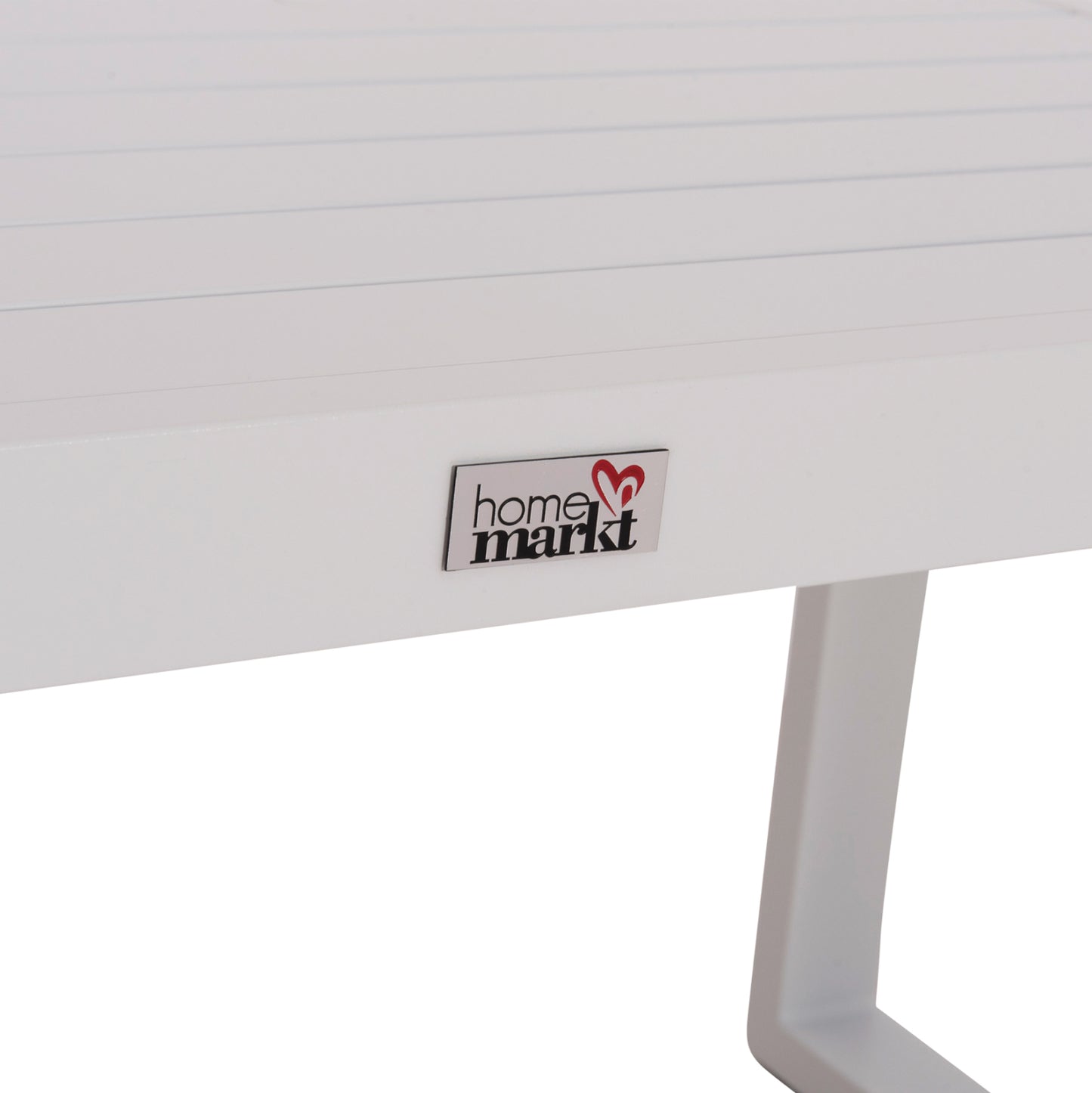 Sunlounger Side Table Sentry Hm6275.01 Aluminum In White 87x43,5x45hcm.