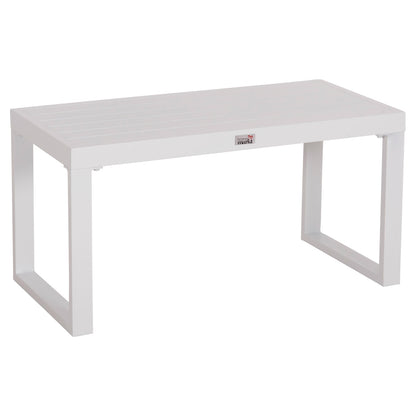 Sunlounger Side Table Sentry Hm6275.01 Aluminum In White 87x43,5x45hcm.