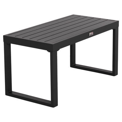 Sunlounger Side Table Sentry Hm6275.03 Aluminum In Dark Grey 87x43,5x45hcm.
