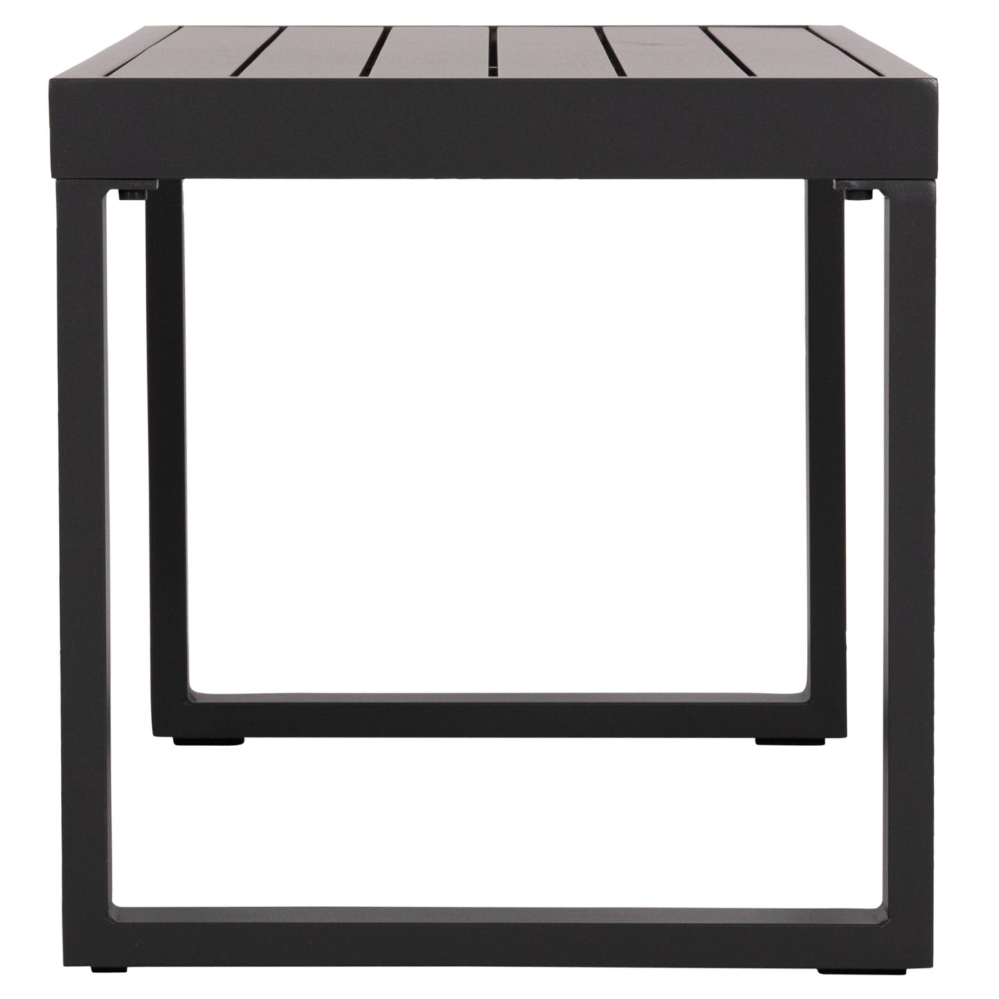 Sunlounger Side Table Sentry Hm6275.03 Aluminum In Dark Grey 87x43,5x45hcm.