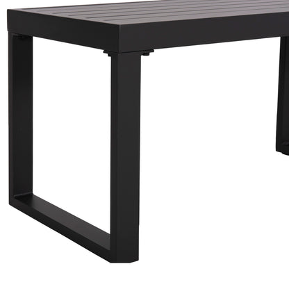 Sunlounger Side Table Sentry Hm6275.03 Aluminum In Dark Grey 87x43,5x45hcm.