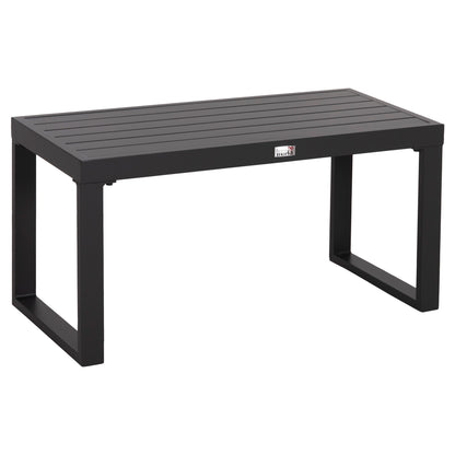 Sunlounger Side Table Sentry Hm6275.03 Aluminum In Dark Grey 87x43,5x45hcm.