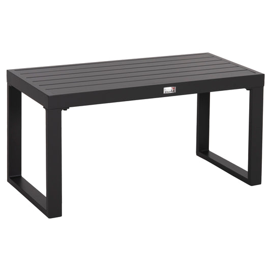 Sunlounger Side Table Sentry Hm6275.03 Aluminum In Dark Grey 87x43,5x45hcm.