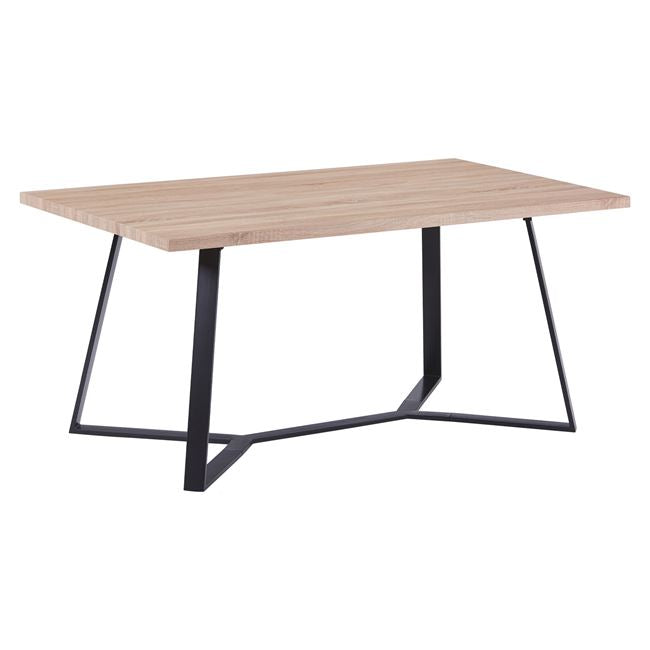 Table Aldwin Hm8551.01 With Mdf Surface Sonama And Metalic Legs 160x90x75cm