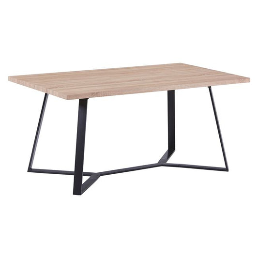 Table Aldwin Hm8551.01 With Mdf Surface Sonama And Metalic Legs 160x90x75cm