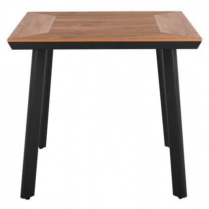 Aluminum Dining Table Square Taber Hm5563.02 Dark Grey With Polywood Top 80x80x73hcm.