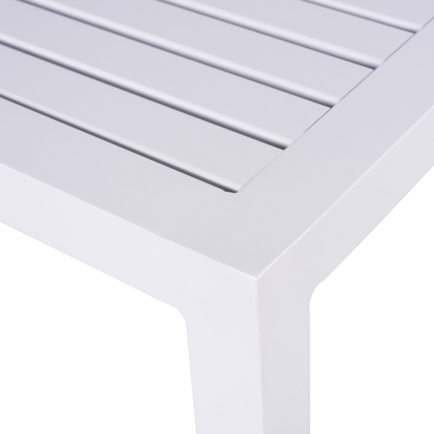 Aluminum Coffee Table Qiana Hm5402.01 White 45x45x45,5Ηcm