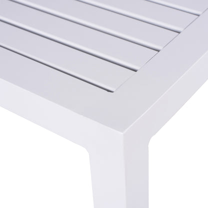 Aluminum Coffee Table Qiana Hm5402.01 White 45x45x45,5Ηcm
