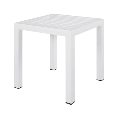 Aluminum Coffee Table Qiana Hm5402.01 White 45x45x45,5Ηcm