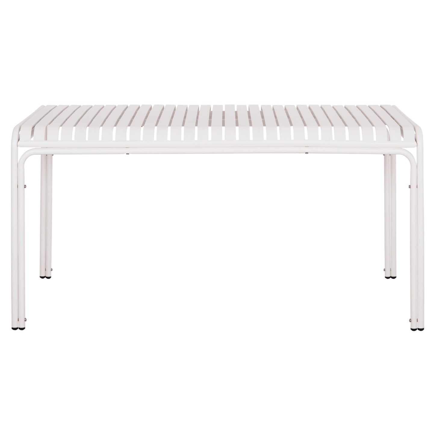 Outdoor Aluminum Table Rachel Hm6339.02 White Color 150x80x75hcm.