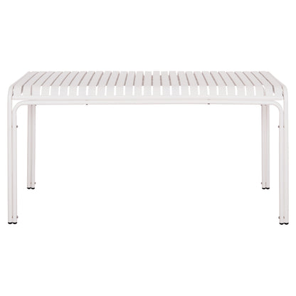 Outdoor Aluminum Table Rachel Hm6339.02 White Color 150x80x75hcm.