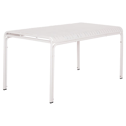 Outdoor Aluminum Table Rachel Hm6339.02 White Color 150x80x75hcm.