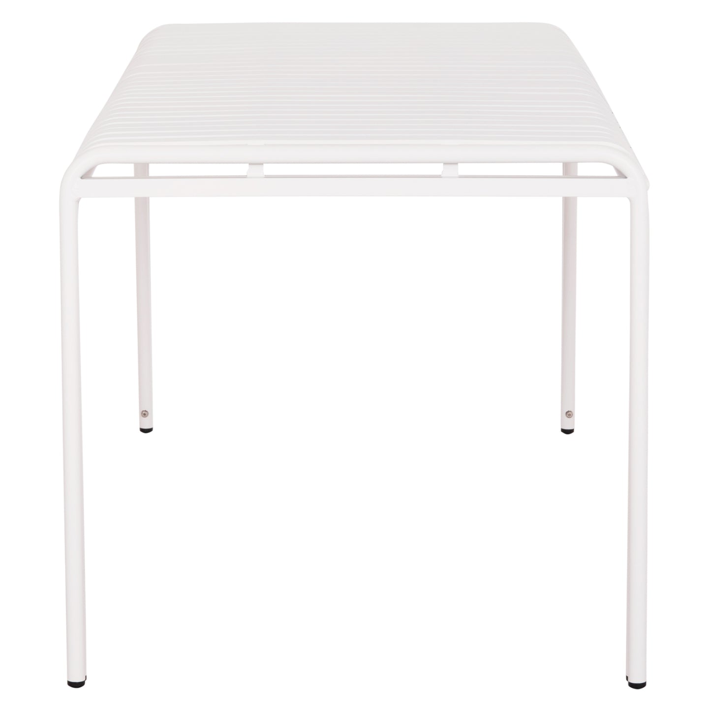 Outdoor Aluminum Table Rachel Hm6339.02 White Color 150x80x75hcm.