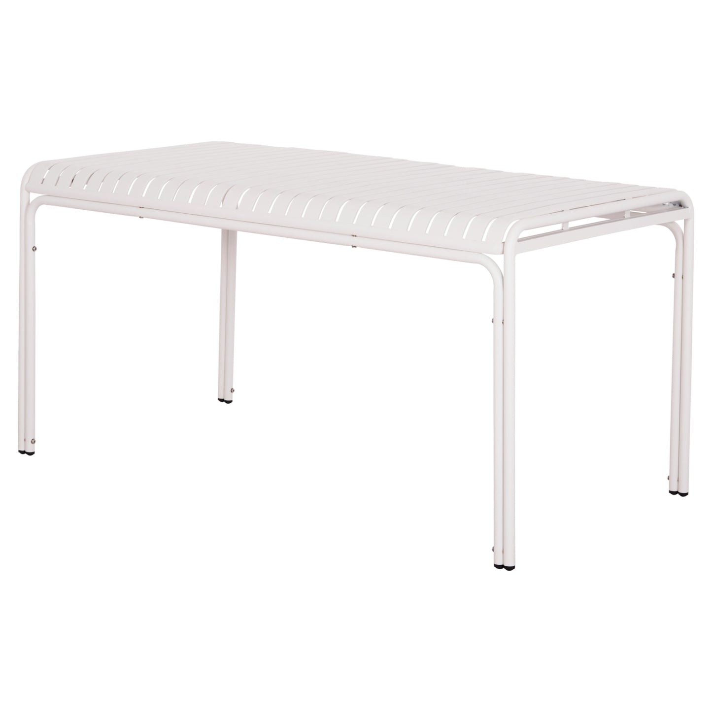 Outdoor Aluminum Table Rachel Hm6339.02 White Color 150x80x75hcm.