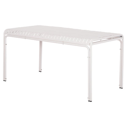 Outdoor Aluminum Table Rachel Hm6339.02 White Color 150x80x75hcm.