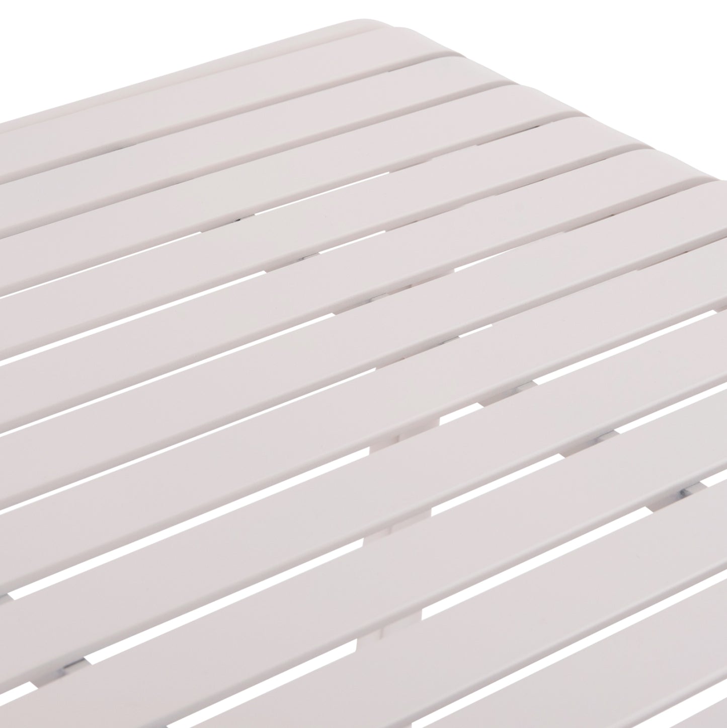 Outdoor Aluminum Table Rachel Hm6339.02 White Color 150x80x75hcm.
