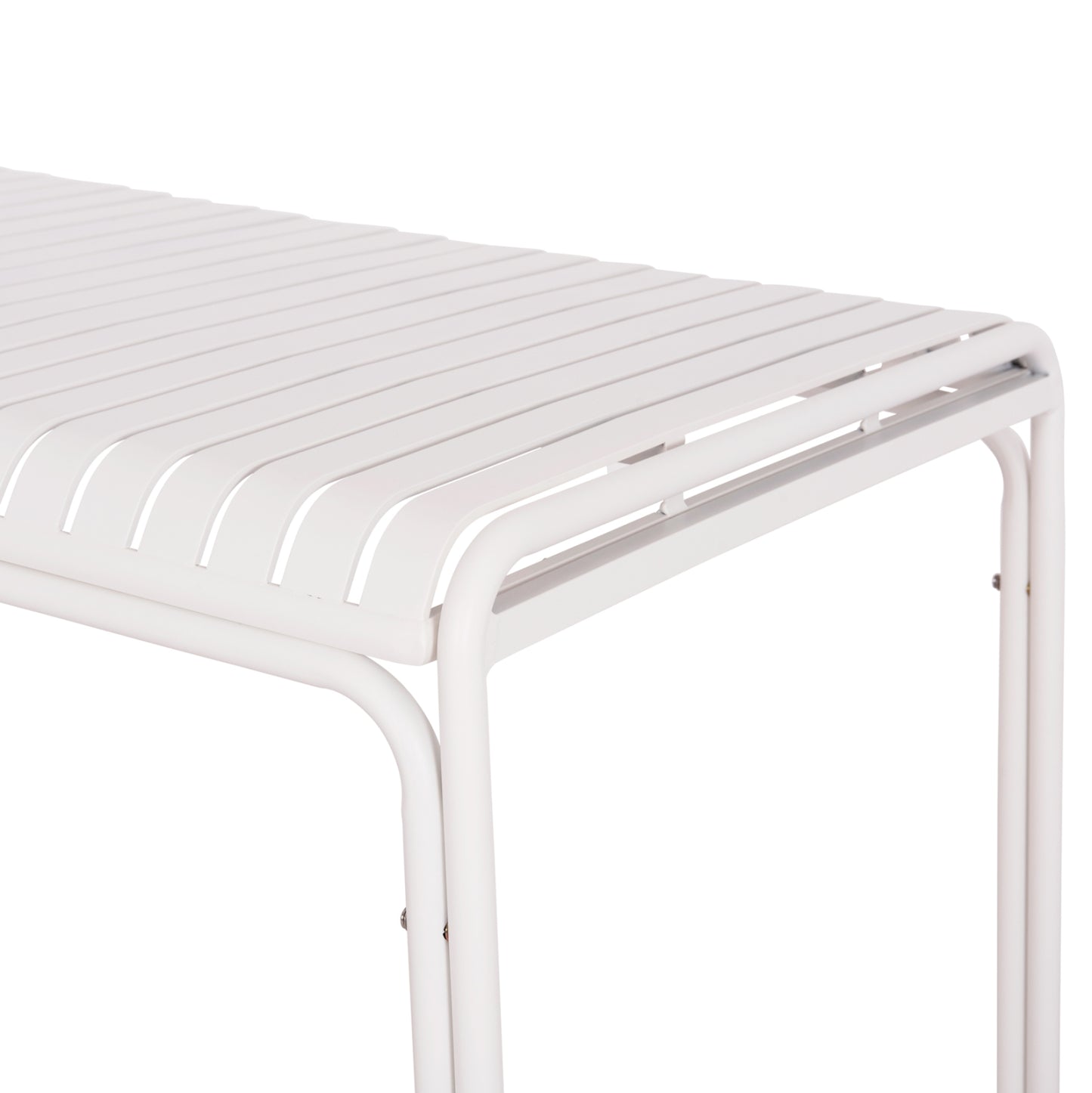 Outdoor Aluminum Table Rachel Hm6339.02 White Color 150x80x75hcm.