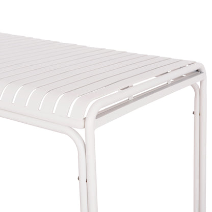 Outdoor Aluminum Table Rachel Hm6339.02 White Color 150x80x75hcm.