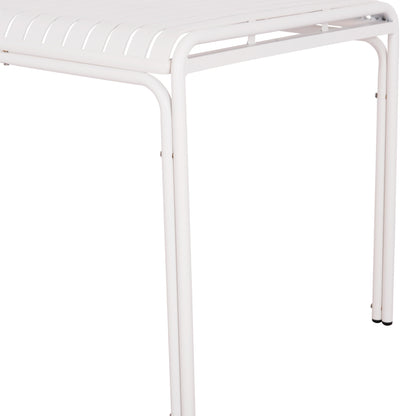 Outdoor Aluminum Table Rachel Hm6339.02 White Color 150x80x75hcm.