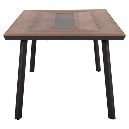 Aluminum Table With Polywood 200x100 Grey Hm5131.12