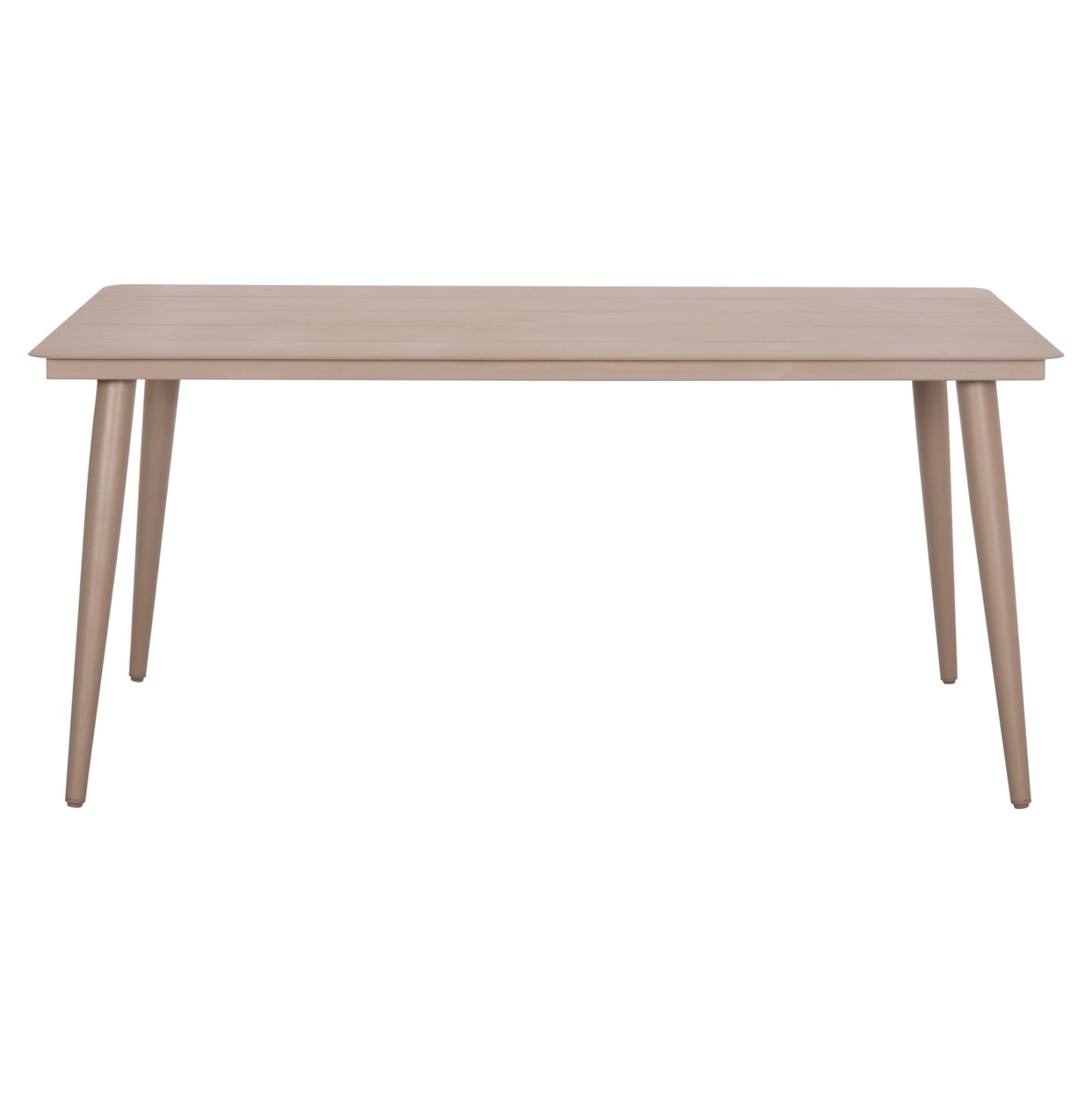 Aluminum Dining Table Rectangular Higer Hm6291.04 Cappuccino 160x90x78hcm.
