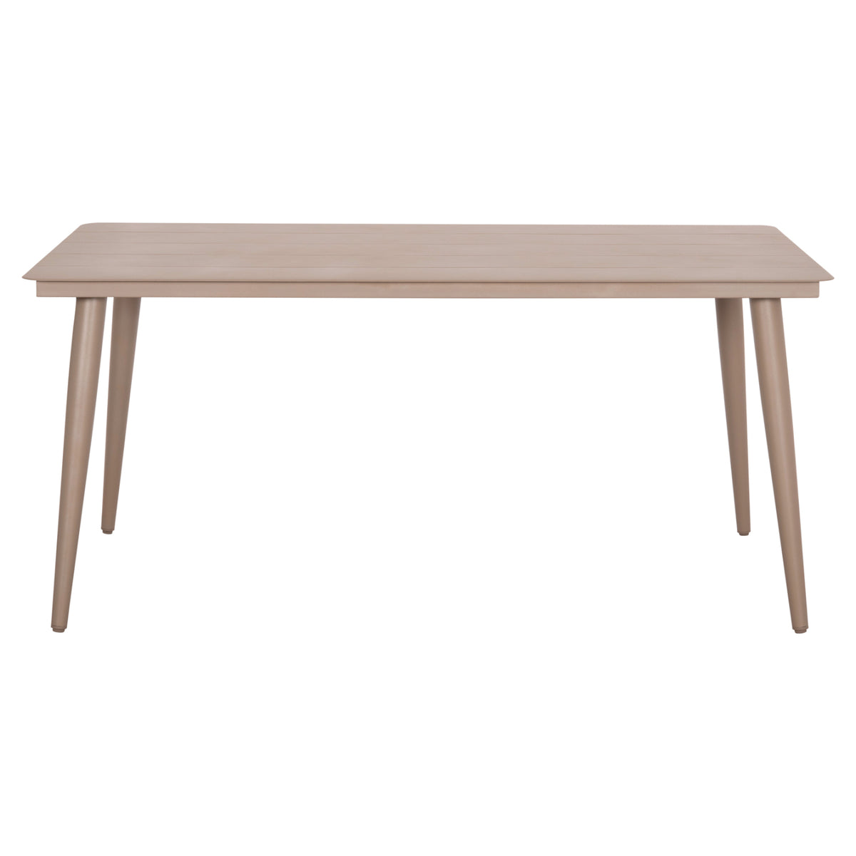 Aluminum Dining Table Rectangular Higer Hm6291.04 Cappuccino 160x90x78hcm.