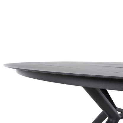 Outdoor Table Round Higer Hm6061.03 Anthracite Aluminum Φ126Χ73hcm.