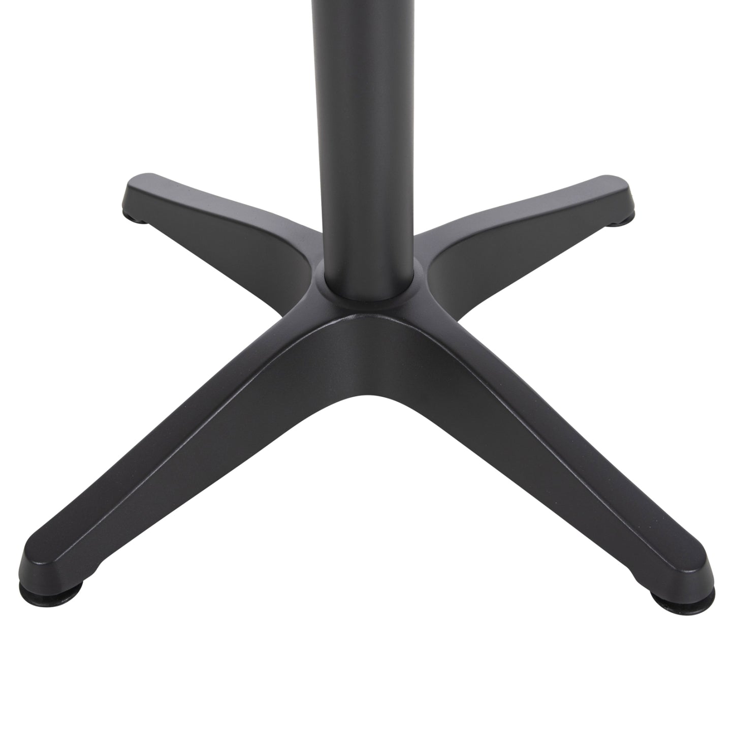 Aluminum Round Table Alexa Hm6086.01 Anthracite-polywood Top In Natural Color Φ60x73hcm.