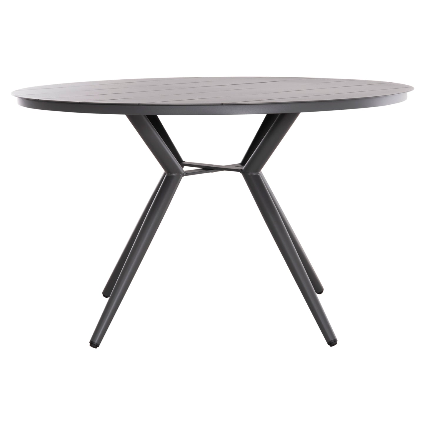 Round Aluminum Table Higer Hm6290.01 Grey Φ126x74hcm.