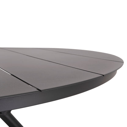 Round Aluminum Table Higer Hm6290.01 Grey Φ126x74hcm.