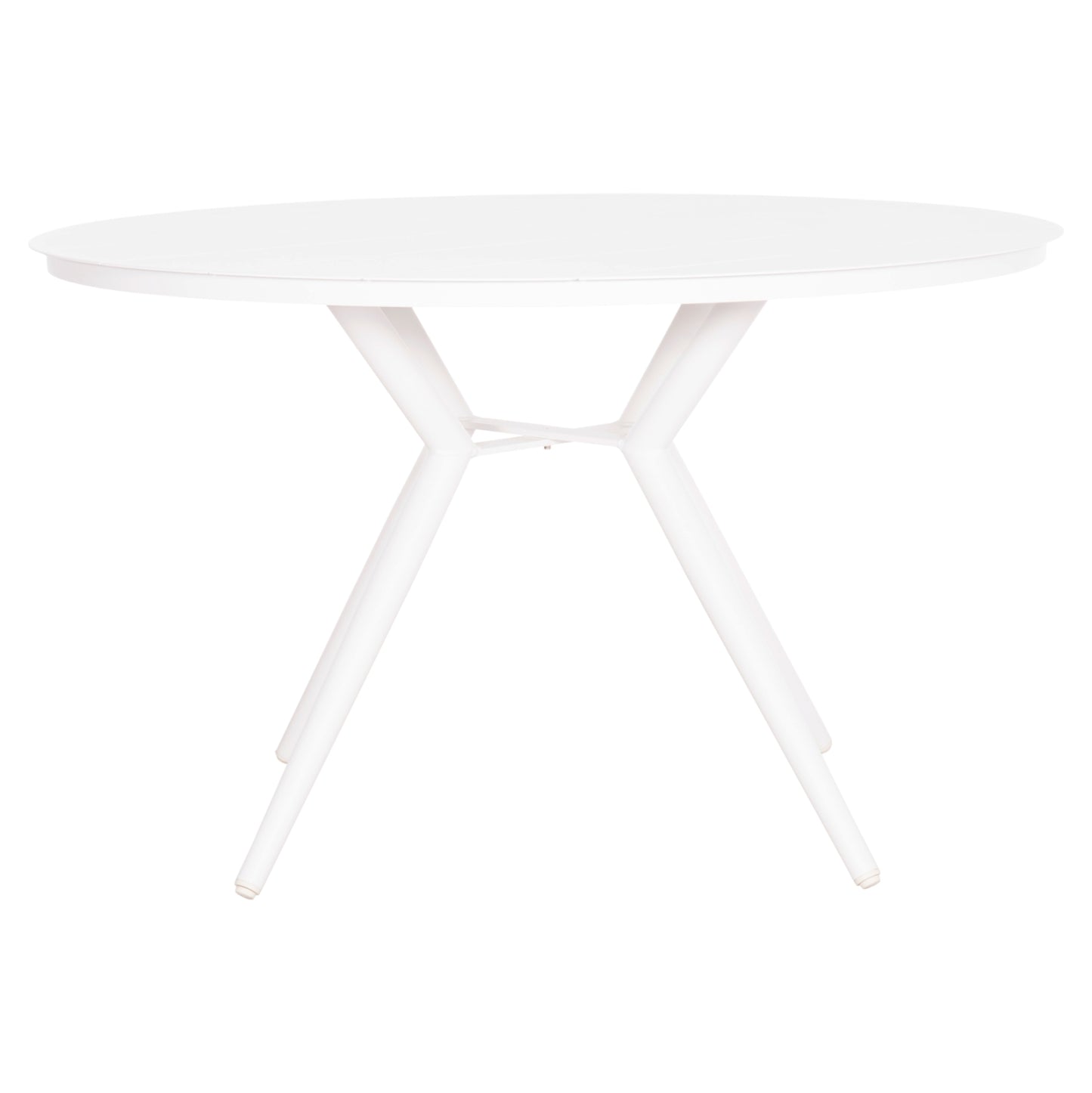 Outdoor Table Round Higer Hm6290.02 White Aluminum Φ126Χ74hcm.
