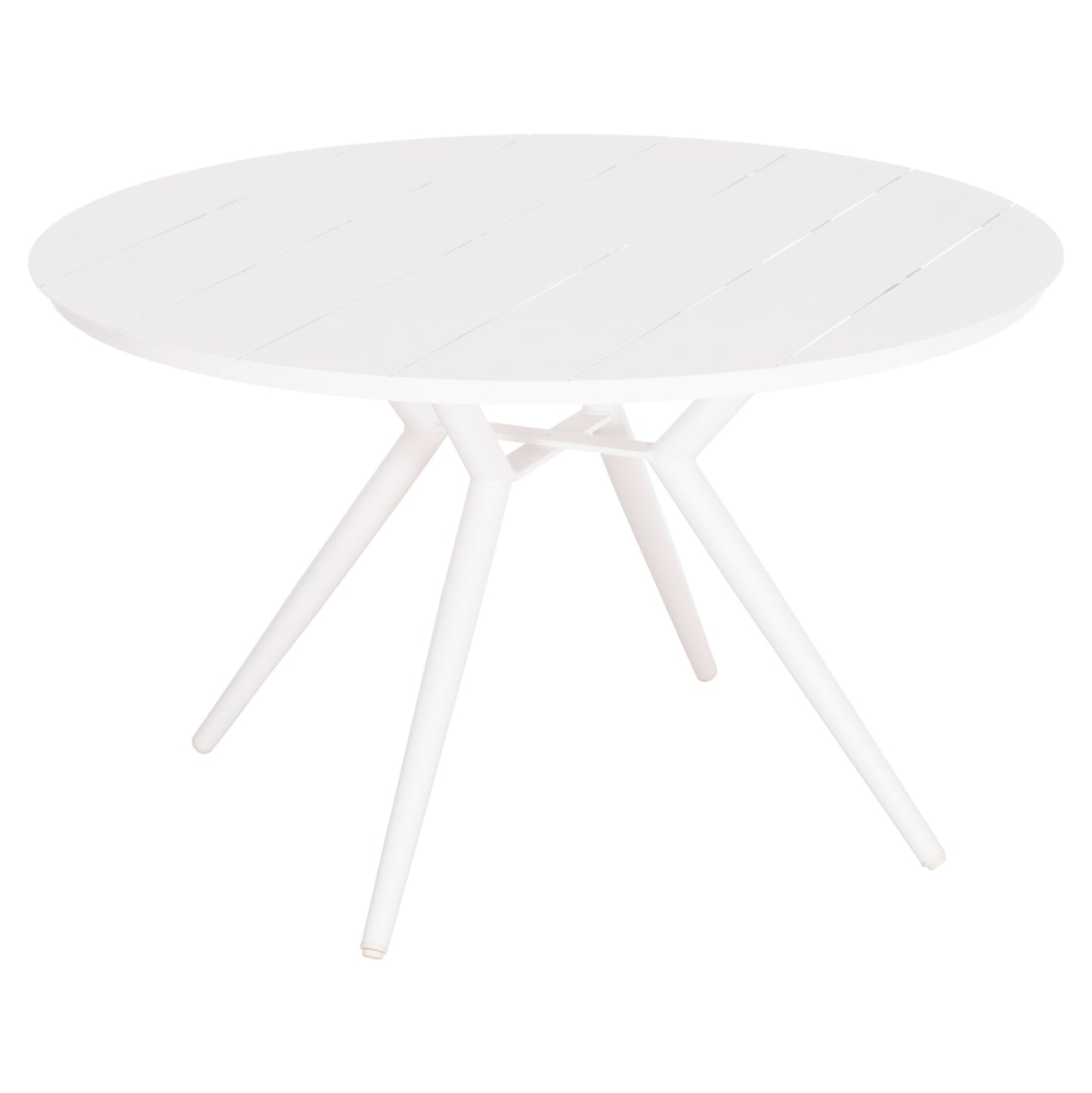 Outdoor Table Round Higer Hm6290.02 White Aluminum Φ126Χ74hcm.