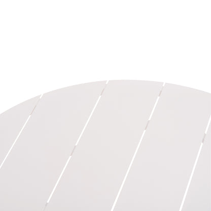 Outdoor Table Round Higer Hm6290.02 White Aluminum Φ126Χ74hcm.